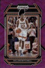 2023 Panini Prizm Draft Picks Dillon Mitchell #35b Purple Wave Texas 4D
