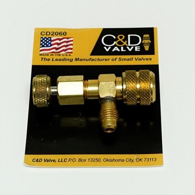 C&D Valve Large Thumb Screw Core Depressor, Coupler Attaches to 1/4'' Flare