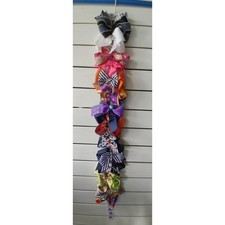 Lot Of 16 Large Girl Hair Bows Ribbons Assorted Colors Butterfly Clip Snap Close