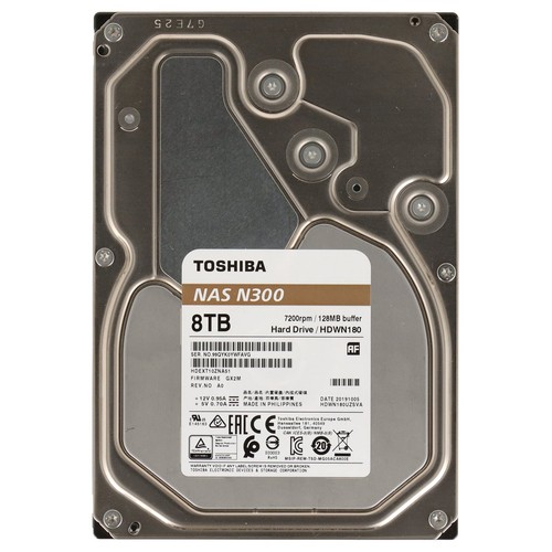 Toshiba N300 SATA Festplatte 8TB 7,2k SATA 6G 3,5" - HDWN180UZSVA - Bild 7 von 7