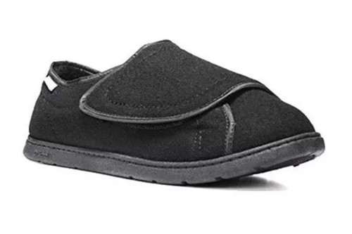 Dr. Scholl's Women's Slipper 5/6E Wide Therapeutic Black Easy Open And Close NIB - Afbeelding 1 van 5