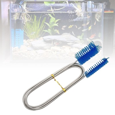 Double Ended Bristles Water Pipe Brush Long Brush Aquarium Filter Brush ...
