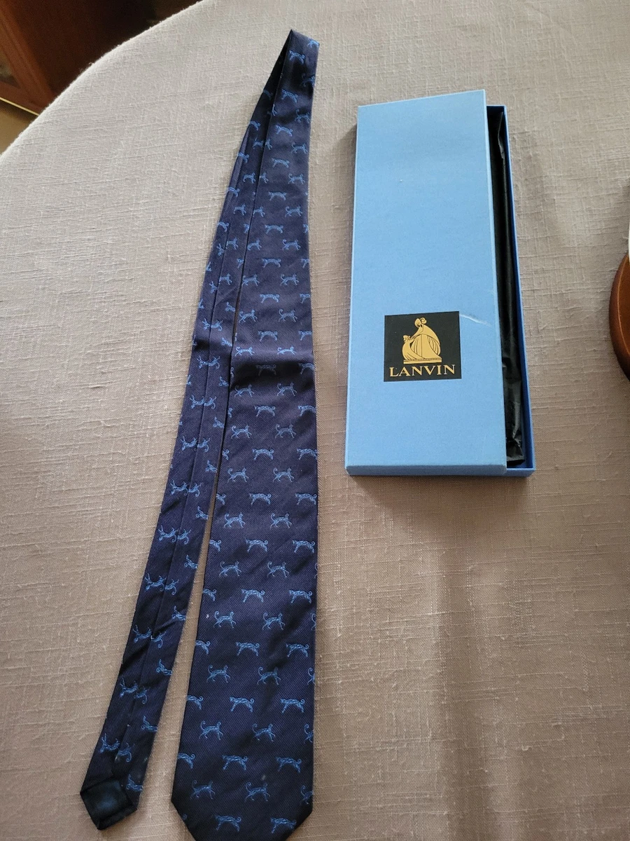 LANVIN CRAVATE VINTAGE – La Vague Vintage Shop