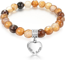 Heart Cremation Memorial Urn Ash Bracelet Keepsake Jewelry for Ashes for Women