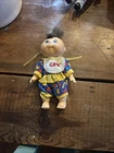 Vintage Cabbage Patch Kids Mini 4" Doll Toy 1995 Blonde 90's Style Outfit Girl