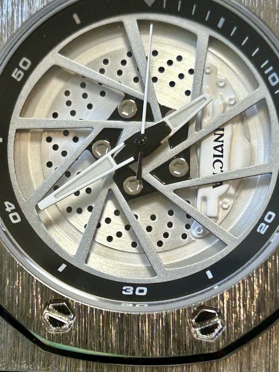 INVICTA speed way rim 42mm steal 腕時計 Invicta Speedway Rim, WR 30m, 42mm, 8”, New/Box/3yr Wnty (69486