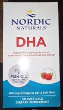 Nordic Naturals Strawberry DHA - Brain & Nervous System Support Supplement 90 Ct
