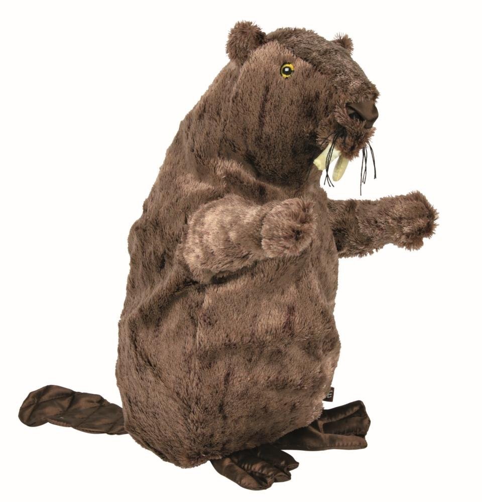 Jouet pour chien en peluche castor lavable et ultra-tendre