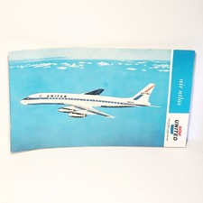 Vintage United Airlines Air Atlas Fold Out Flight Route Map 1962 Collectible