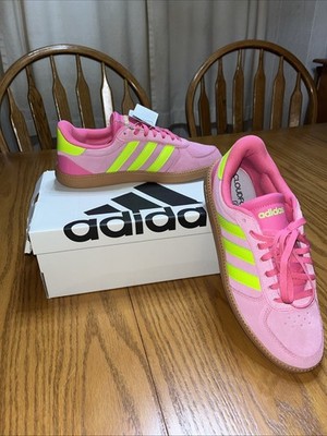 Adidas Breaknet Sleek Women s Size 7 Pink And Green Cloudfoam Plus JH6899 New