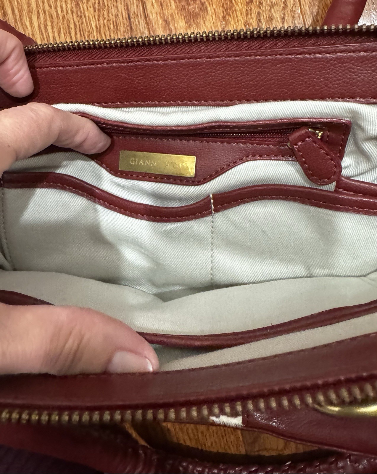 Gianni Bini Cowhide Mini Handbag