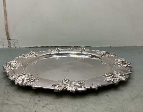 Silver Plated 16" Serving Tray - Picture 2 of 4