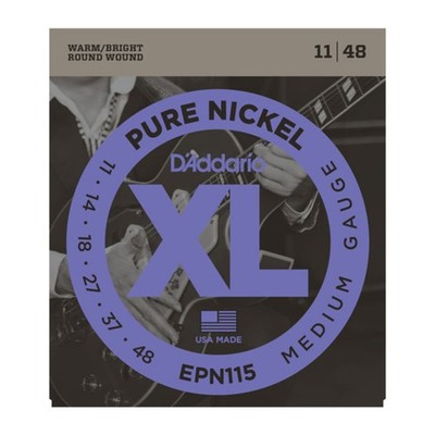 D'Addario EPN115 11-48 Pure Nickel Blues Jazz Rock - E-Gitarrensaiten