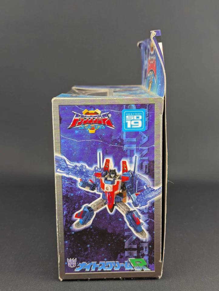 Transformers Superlink Nightscream Reverse completo en caja Takara SD-19 Energon Foto 2 de 4