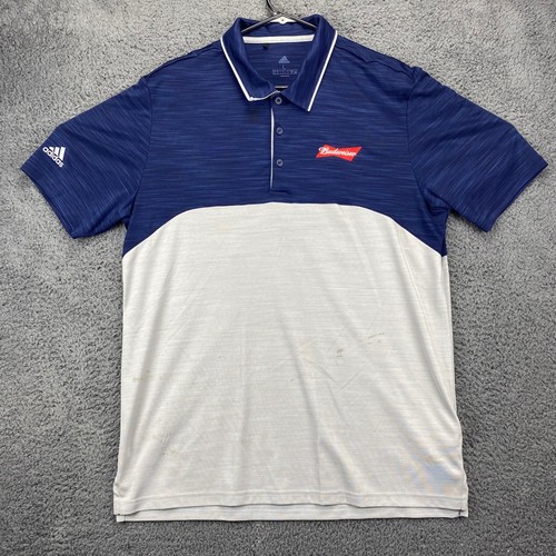 Adidas Budweiser Poloshirt Golf Freizeit Logo Herren Large