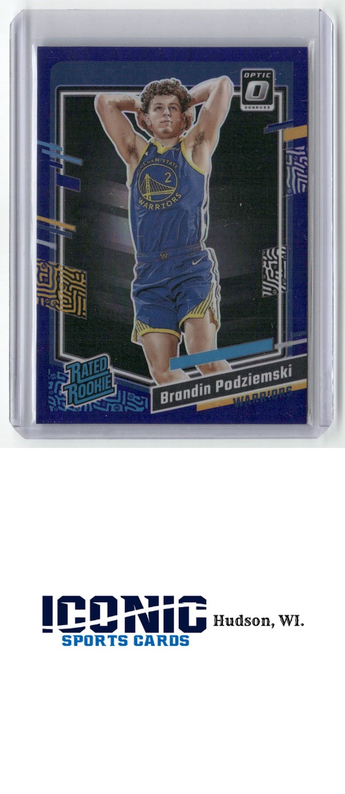 2023-24 Donruss Optic #203 Brandin Podziemski Purple