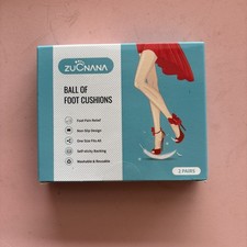 ZUCNANA Damen Gel Schuheinlagen Fußballenpolster, 2er Pack, Ferseneinlagen