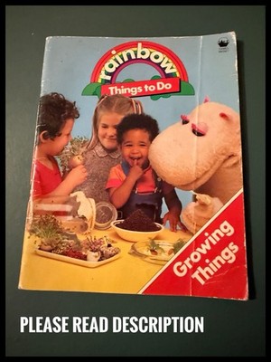 Vintage Rainbow Things To Do Book - Growing Things - Magnet Paperback 1985 USED