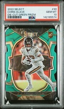 2022 Panini Select Chris Olave Die-Cut Green Prizm /5 RC Rookie PSA 10 Pop 1!!!