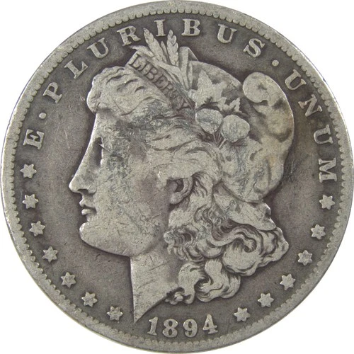 1894 O Morgan Silver Dollar VG Very Good Details $1 Coin SKU:I24335