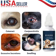 Eye Drops for Pets Bacterial,Viral and Fungal & Infections Dog Cat Treatment US