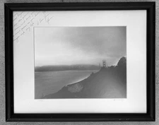 Tom Usher Golden Gate Bridge Fog 90s Photograph San Francisco SF Presidio Nature