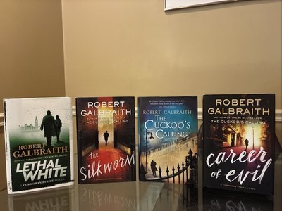 4 Robert Galbraith 1st Printing Hardcover Books: Lethal White, Cuckoo, Silkworm