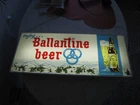 Vintage 1960s Ballantine Beer Light Up Advertising Display Sign  36" - Works
