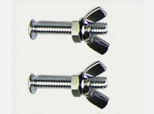 PENN REEL PART - 34C-49 (2) Metal Rod Clamp Screws W/ Nuts - Fits Power Mag 970