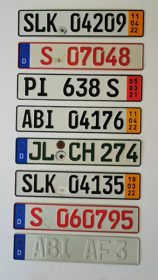 ORIGINAL German Seasonal License Plate Vintage For VW Volkswagen Golf Jetta GTI - Image 2 of 4