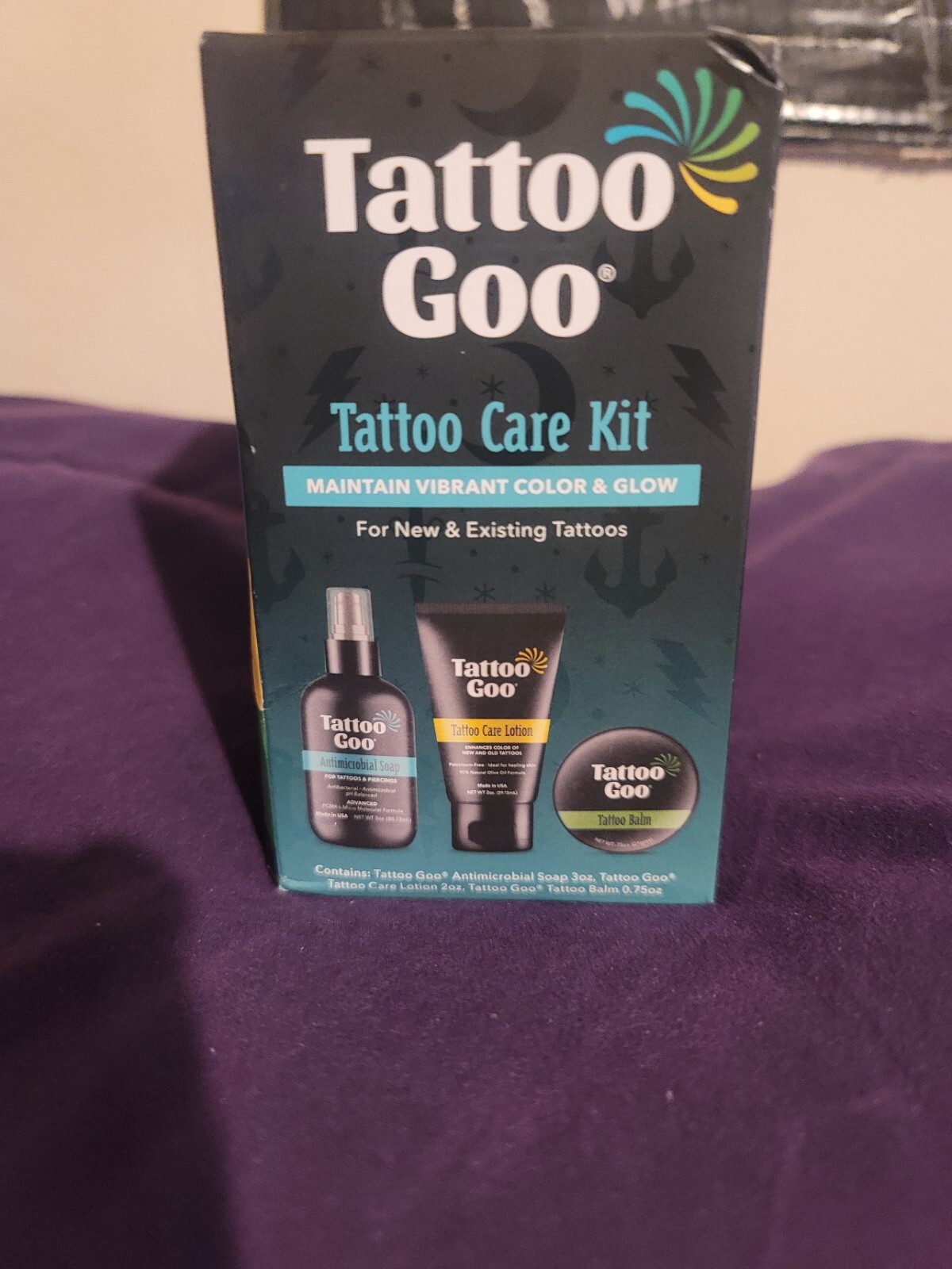 NEW Tattoo Goo Aftercare Kit 3pcs Cleansing Soap, Lotion , Balm...Free