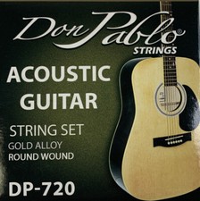 Don Pablo Acoustic Guitar Strings. Juego De Cuerdas De Metal Para Guitarra.DP720