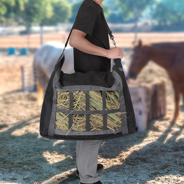Outdoor Hay Tote Bag Horse Feeder Large Capacity 600D Oxford Feed