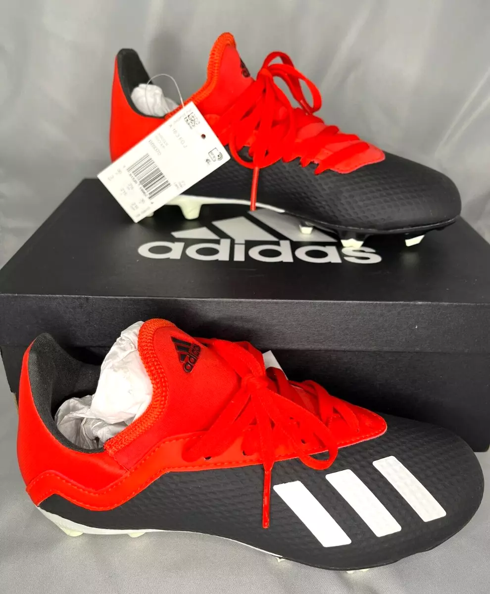 ADIDAS X 18.3 FG CLEATS SHOES Red BB9370 YOUTH SIZE 3 RARE NEW | eBay