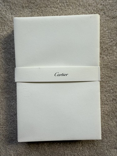 Cartier Stationery Set Of 20 Correspondence Cards Red Border & Envelopes In Box - Picture 4 of 10