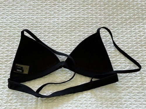 TRIANGL Bikini top triangle Black White Shoulder Straps X Small - TOP ONLY EUC - Picture 8 of 11