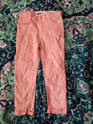 Old Navy Girls Boyfriend Pants Size 5T Pink NEW Stretch Jeans