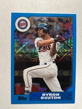 2017 Topps '87 Silver Pack Chrome Blue #87BB Byron Buxton #'d 69/99 Twins