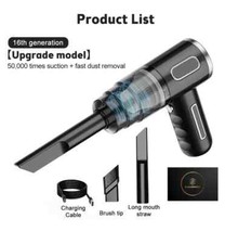 ASPIRAPOLVERE 3 in 1 Senza Fili RICARICABILE Auto Casa Ufficio ASPIRA SOFFIA USB