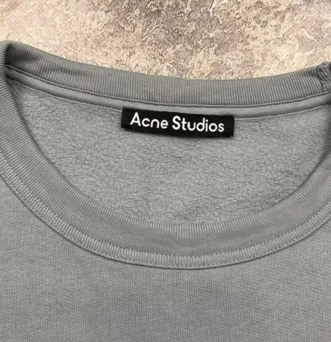 ACNE STUDIOS FAIRVIEW FACE SKY BLUE SWEATSHIRT image 4