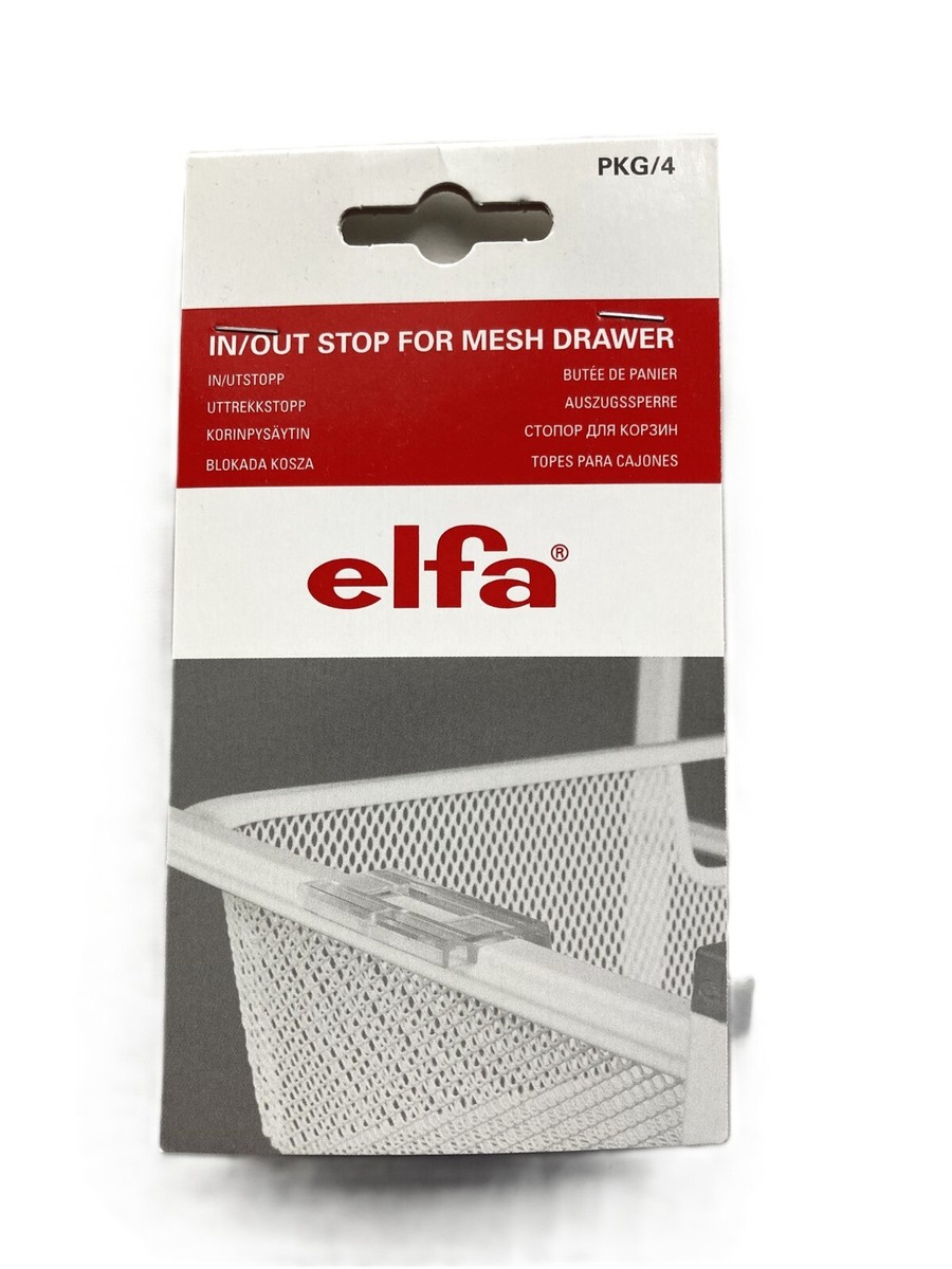 Elfa In/Out Stop for Mesh Drawer 227930 PKG/4 | eBay Elfa In/Out Stop for Mesh Drawer 227930 PKG/4 | eBay