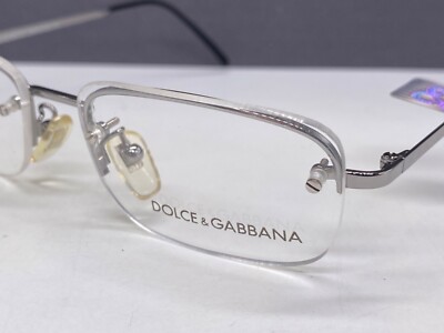 Dolce Gabbana Brille Damen Blau Silber Eckig schmal 355 NP:220 