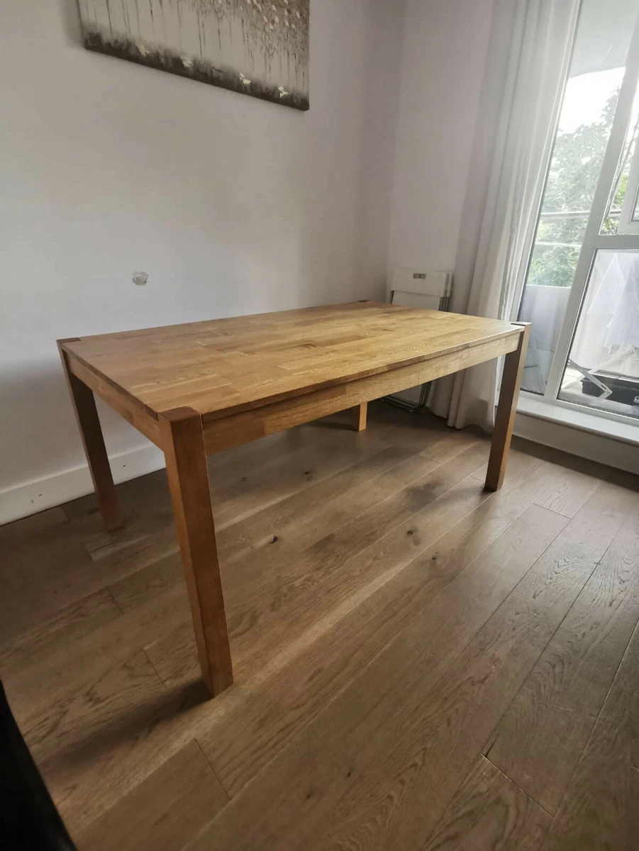 oak dining table and chairs used