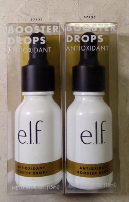 Brand NEW E.L.F. Antioxidant Booster Drops 0.5 Oz. Lot of 2.