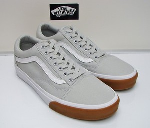 vans old skool gum bumper white