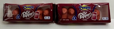 NEW Dr. Pepper Flavored Marshmallow Chicks Peeps 2 Pack 10 Chicks Easter Candy