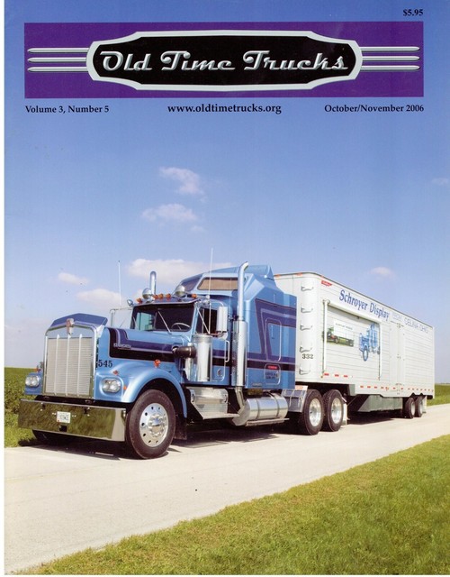 Schroyer Trucking of Celina Ohio, Vintage Antique Flatbed Tractor