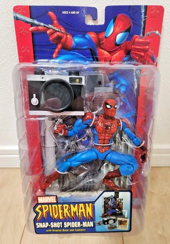 Toybiz Classics Spider-Man Snap Shot Camera Figure Marvel NEW SEALED 2004