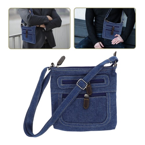 Casual Denim Bag Retro Crossbody Bag for Women Ladies square bag - Picture 5 of 12