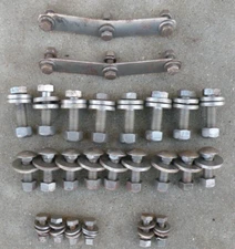 CADILLAC FRONT BUMPER BRACKET SHIMS NUTS BOLTS LOCK FLAT WASHERS 1968-1969 OEM